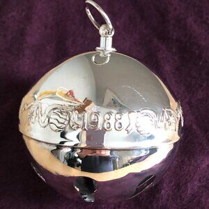 Wallace Silversmiths 1988 Silver Plated Sleigh Bell - 18th Limited Edition